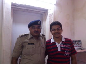 Bhargav with Mr. Sajan Parmar (A.C.P. Traffic Branch